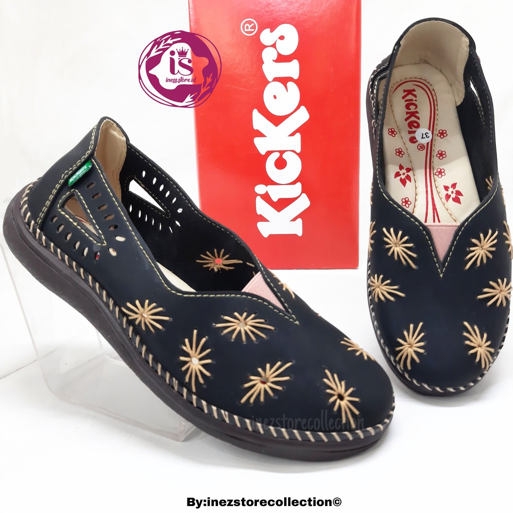 SEPATU KASUAL WANITA SLIP ON KICKERS SULAM SP18 TERBARU