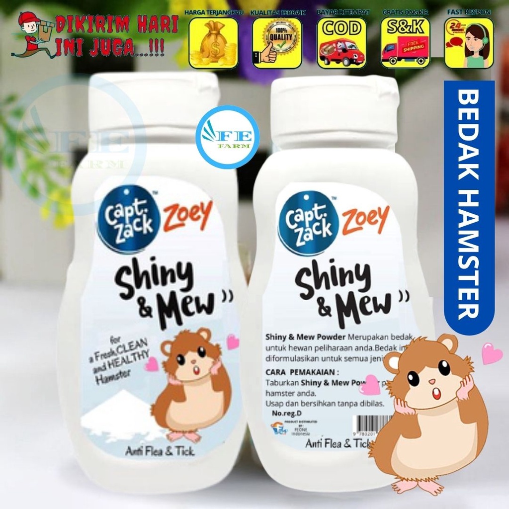 BEDAK HAMSTER POWDER Bedak Anti Jamur Iritasi Kulit Hamster FEFARM