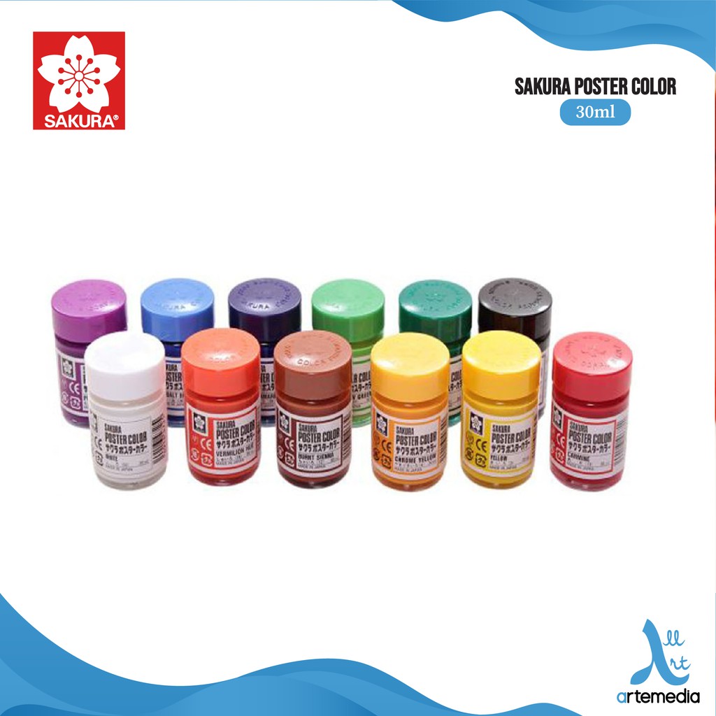 

HJK Sakura Poster Color Paint 30ml Warna Cerah 21 Pilihan