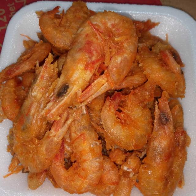 

Udang crispy siap makan