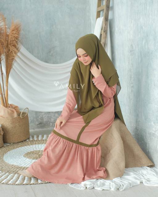 MAHER SET by AmiLy / Gamis Syari set / Gamis umroh Haji