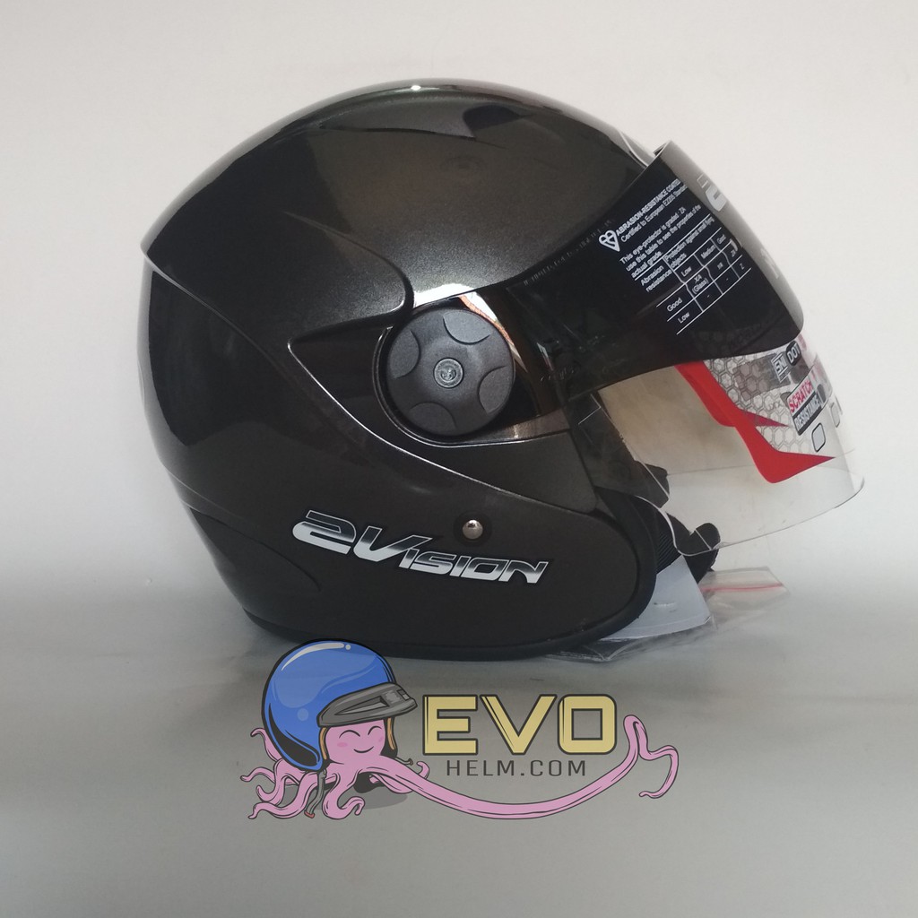 HELM KYT 2 VISION SOLID - GUNMETAL