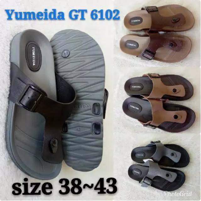 Sandal karet pria yumeida GT 6102 size 38/43