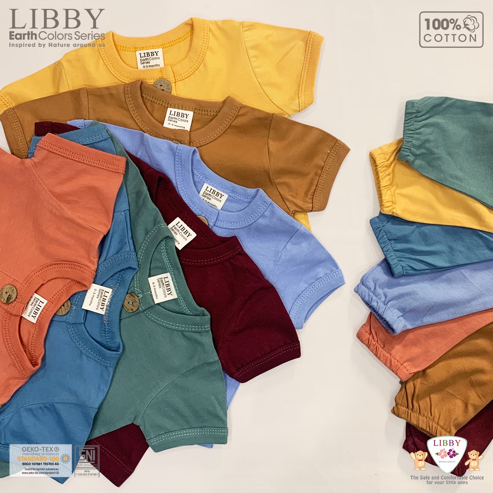 Libby Earth Setelan Rocco Set Baju Pendek Celana Panjang