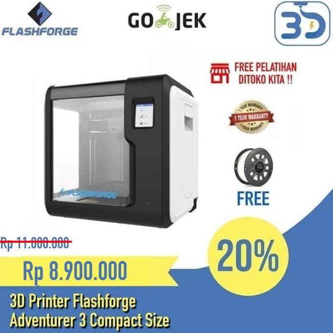 3D Printer Flashforge Adventurer 3 Compact Size for School University
