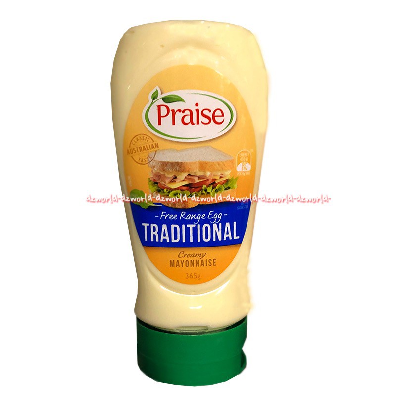 Praise Free Range Egg Traditional Creamy Mayonaise Instant 365gr