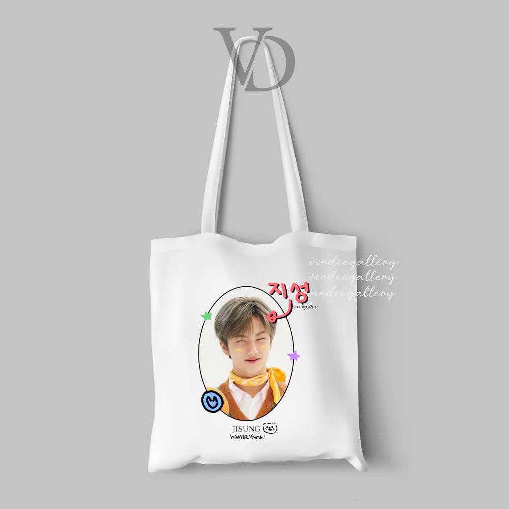 NCT 127 /TOTE BAG Kanvas muka NCT 127  NCT dream/ Korean Fashion Wanita / tas belanja