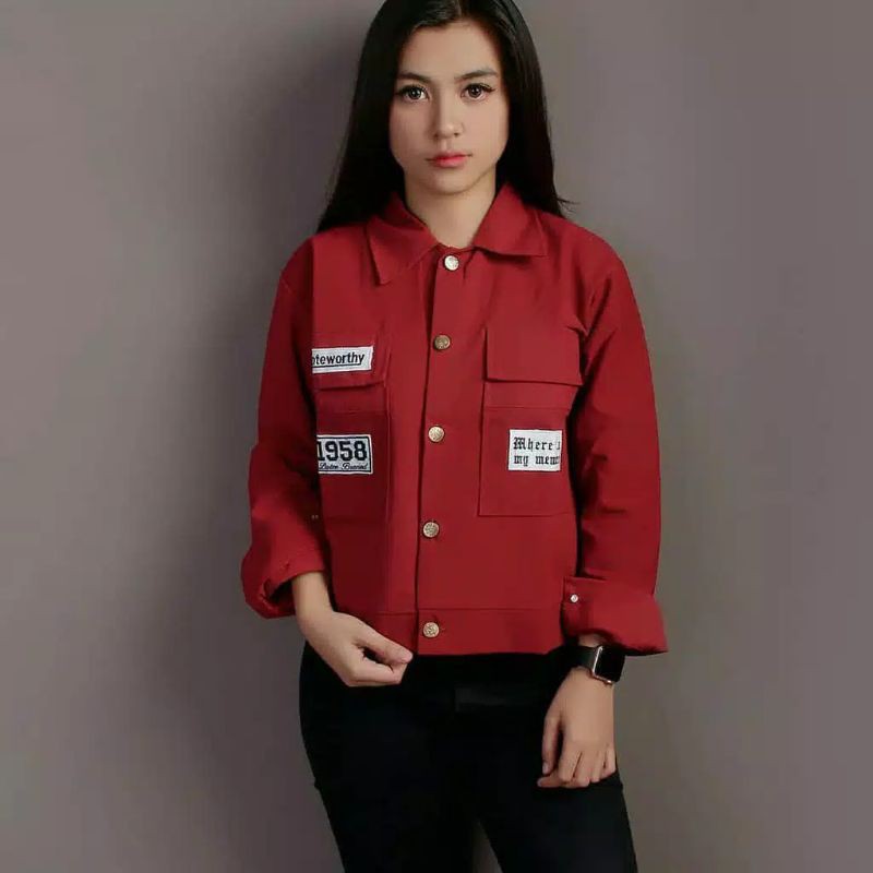 JAKET WANITA BABY CANVAS