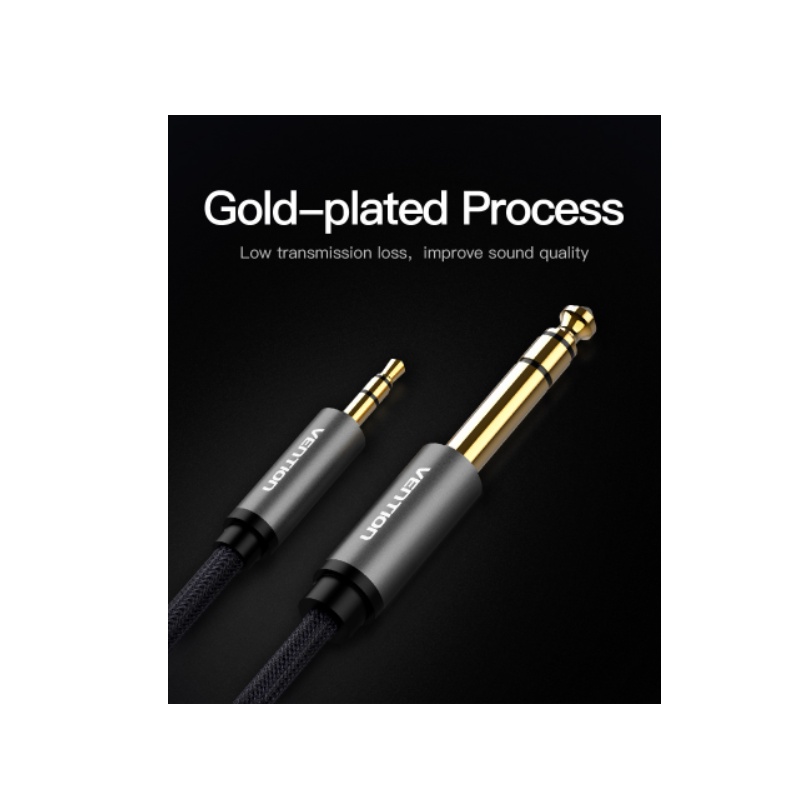 Vention Kabel Aux Audio Braided 3.5mm to 6.5mm TRS Stereo 1M 1.5M