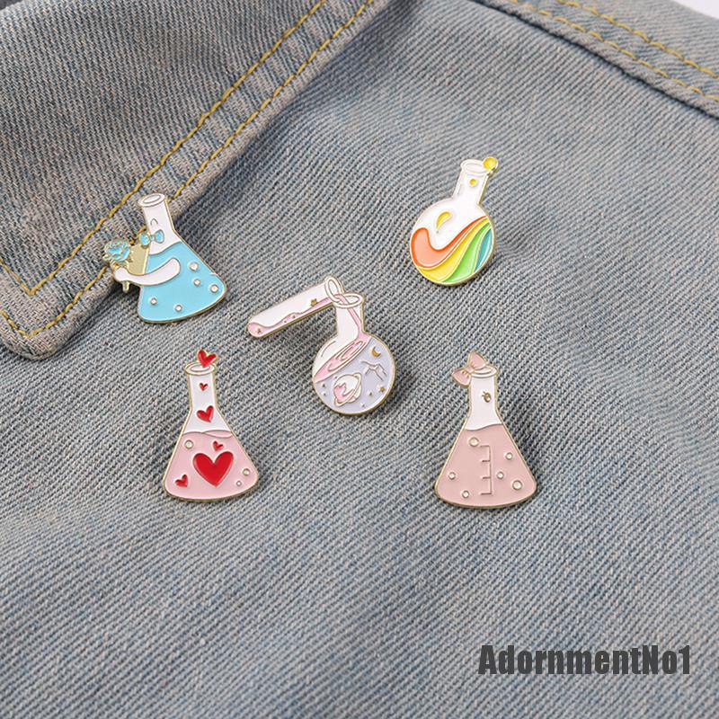 (Adornmentno1) Bros / Pin Desain Instrumen Kimia Enamel Untuk Aksesoris Pakaian