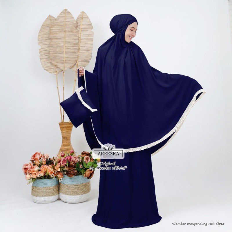 Mukena Dewasa Wanita List Pinggir - RUKUH ALAT SHOLAT WANITA SPANDEK RAYON PREMIUM