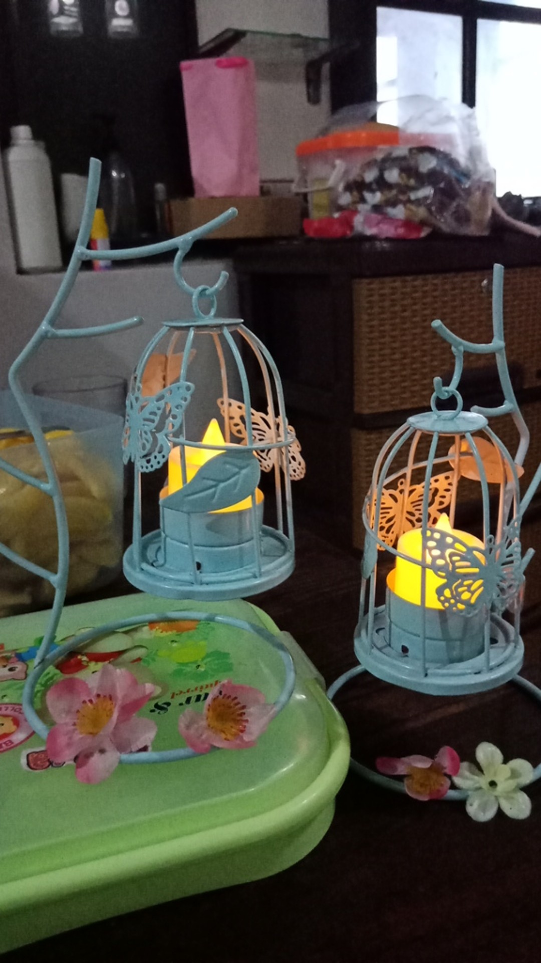 Cod,hiasan Decor Saby Chip,sangkar Burung Shaby,tempat Lilin Shaby,