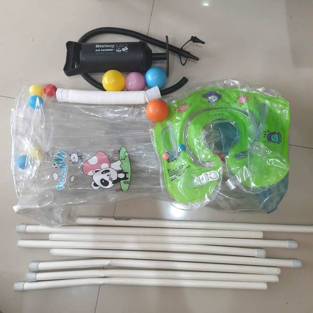 Kolam baby spa preloved warna transparant bening kolam anak kolam bayi spa mirip sugarbaby pool spa