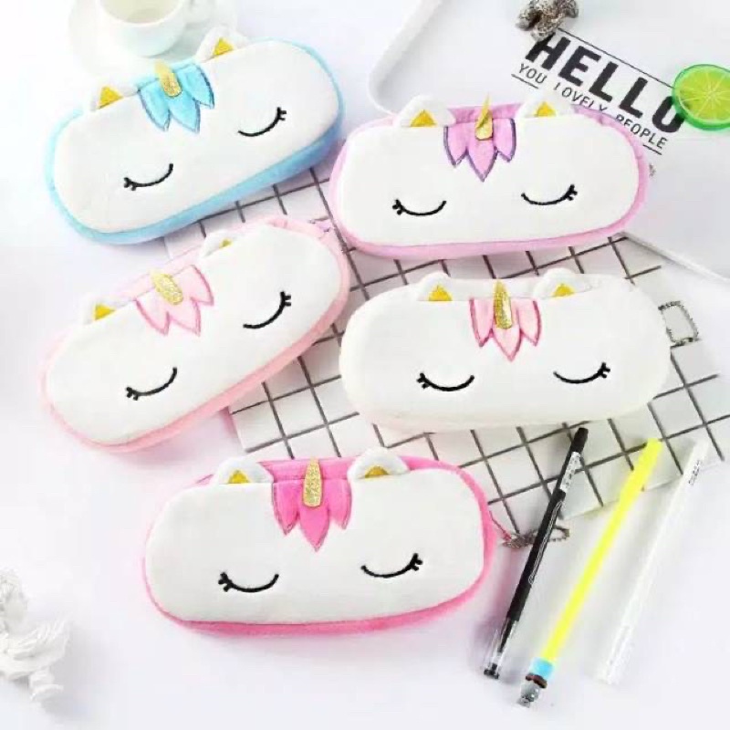 

Tempat Pensil Bulu Unicorn