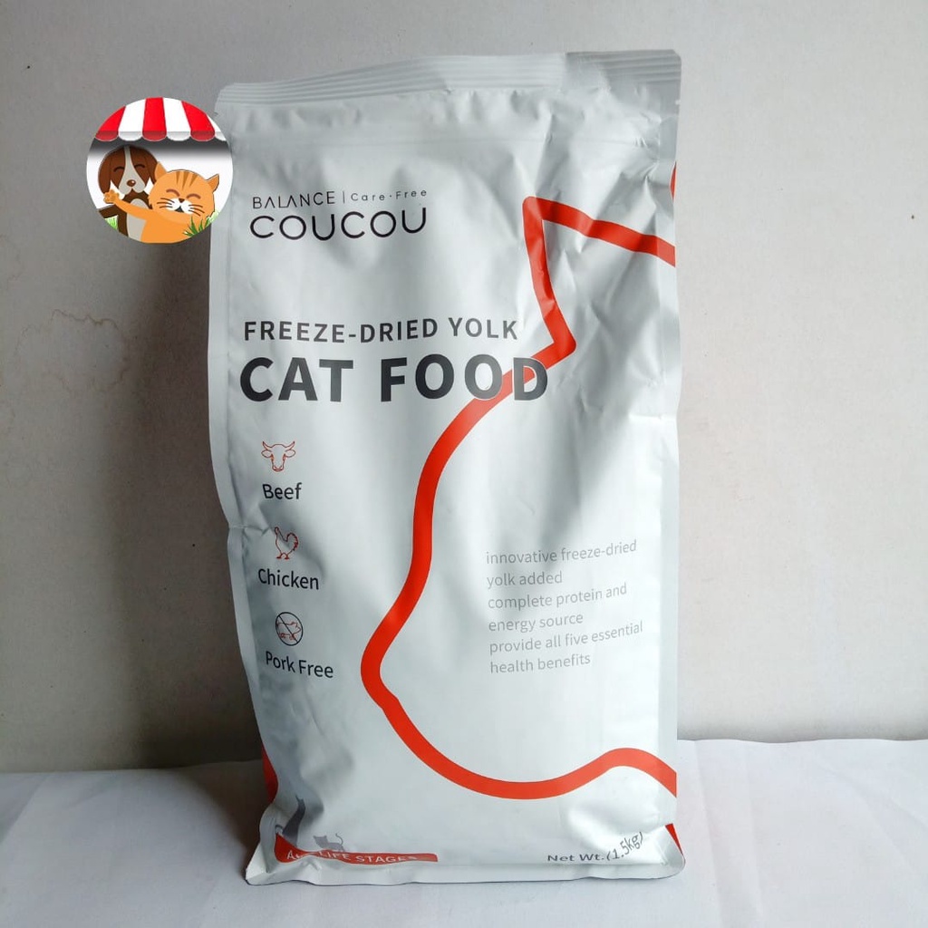 Coucou Beef Chicken 1.5kg Makanan Kucing Super Premium For All Life Stages