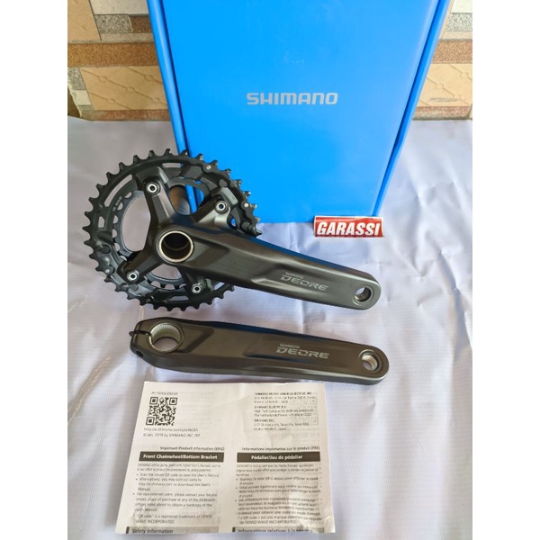 CRANK DEORE hollowtech 2 double 36 dan 26 by Shimano original