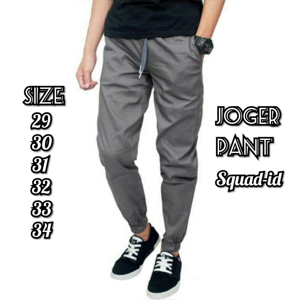 Celana Jogger Panjang Pria Squad-id Bahan Cotton Mona Bagus Berkualitas