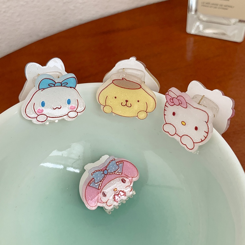 Jepit Rambut Mini Motif Kartun Gaya Jepang Untuk Anak Perempuan