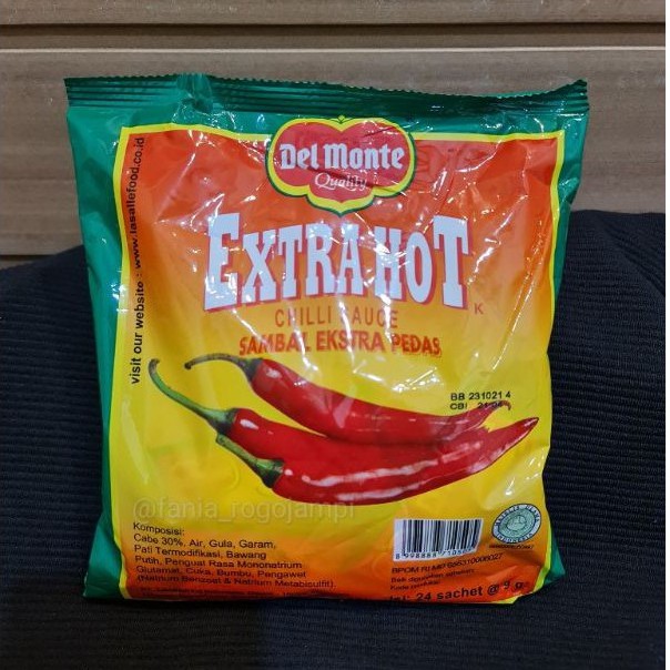 

Saus Sambal Extra Hot Delmonte Sachet 24x9gr