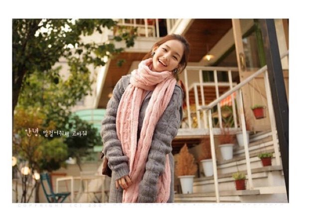 IMPORT MOLLAD Scarf Long Syal Rajut Wool Panjang Persegi Musim Dingin Winter Infinity Scarf