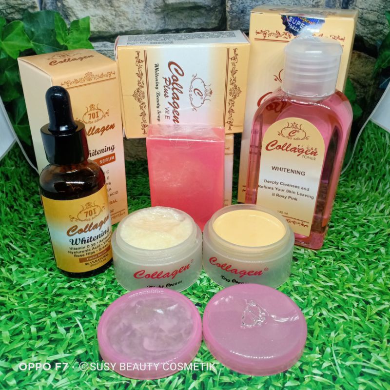 PAKET CREAM COLLAGEN ORI 5 IN 1 ( SABUN.SERUM.TONER.CREAM )