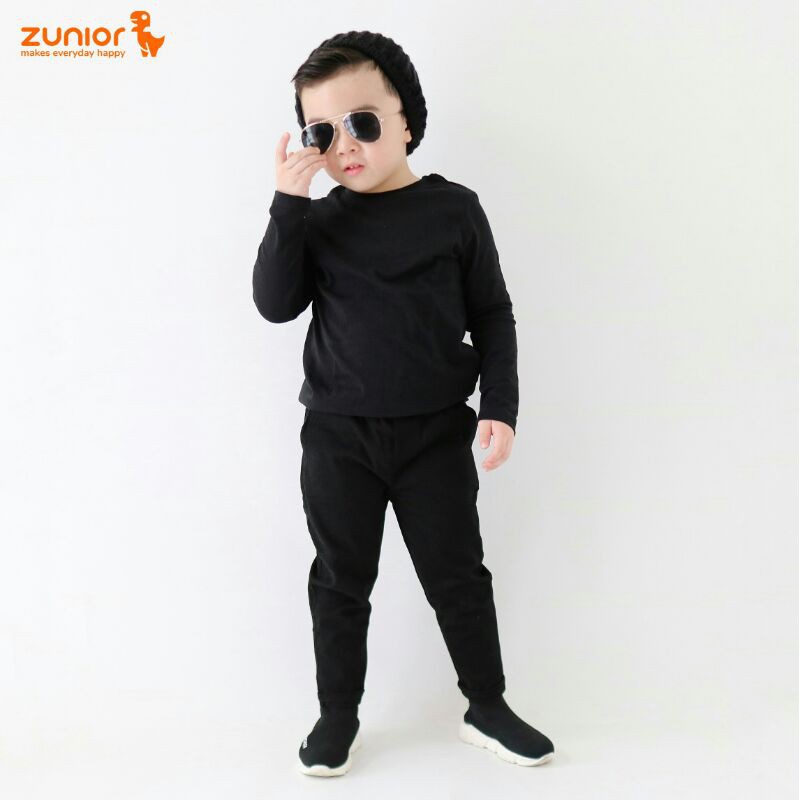 Celana Chino Anak Hitam Zunior