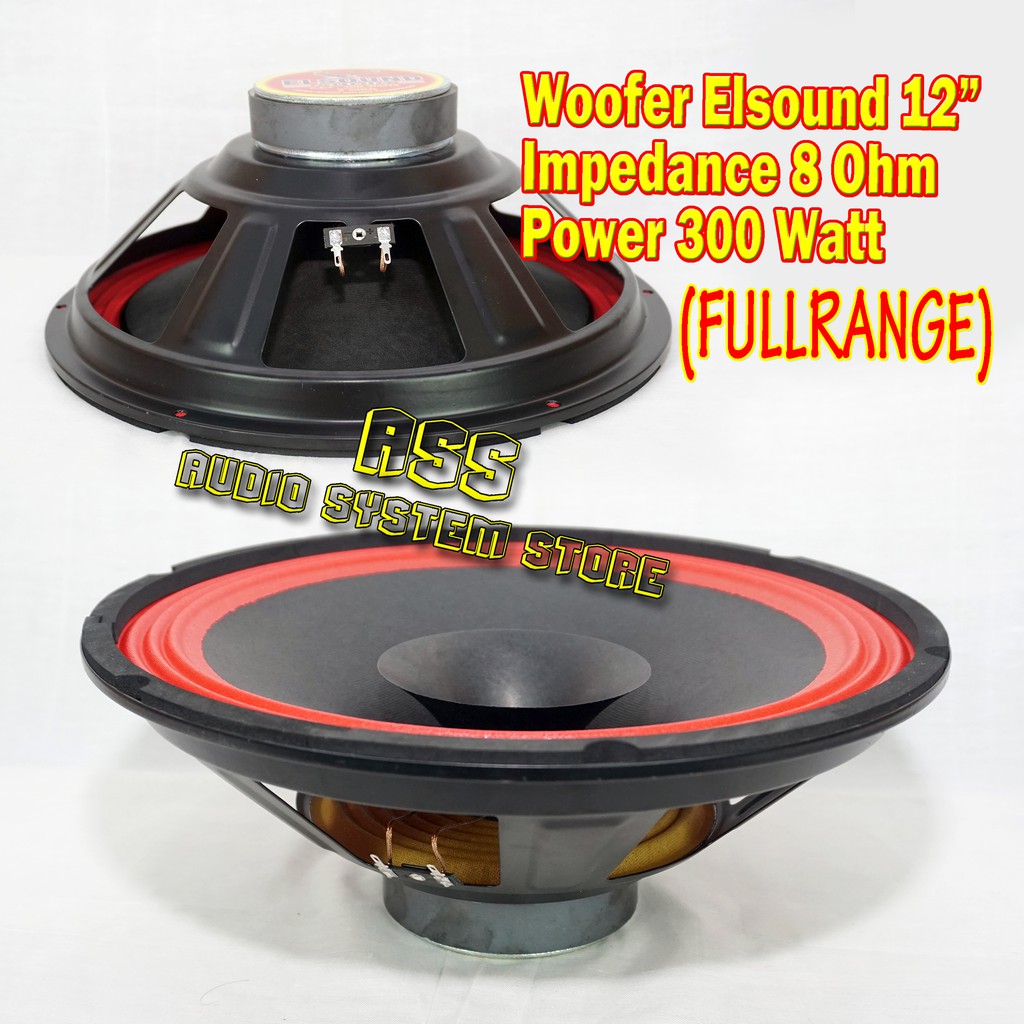 Woofer 12" Elsound FULLRANGE / Speaker Bass 12 in / Woofer Speker 12 Inch Woofer Spiker 12" sipeker