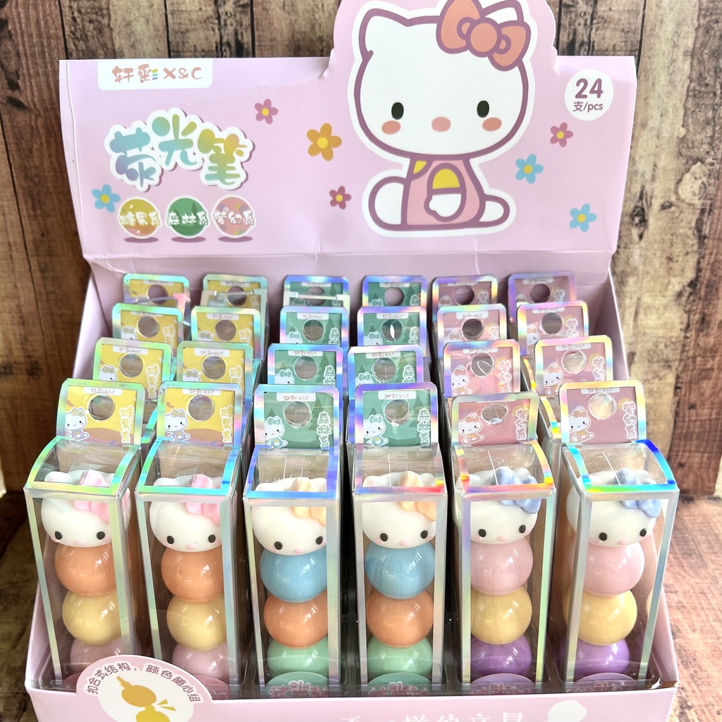 Highlighter - Set Highlighter Unicorn Hello Kitty