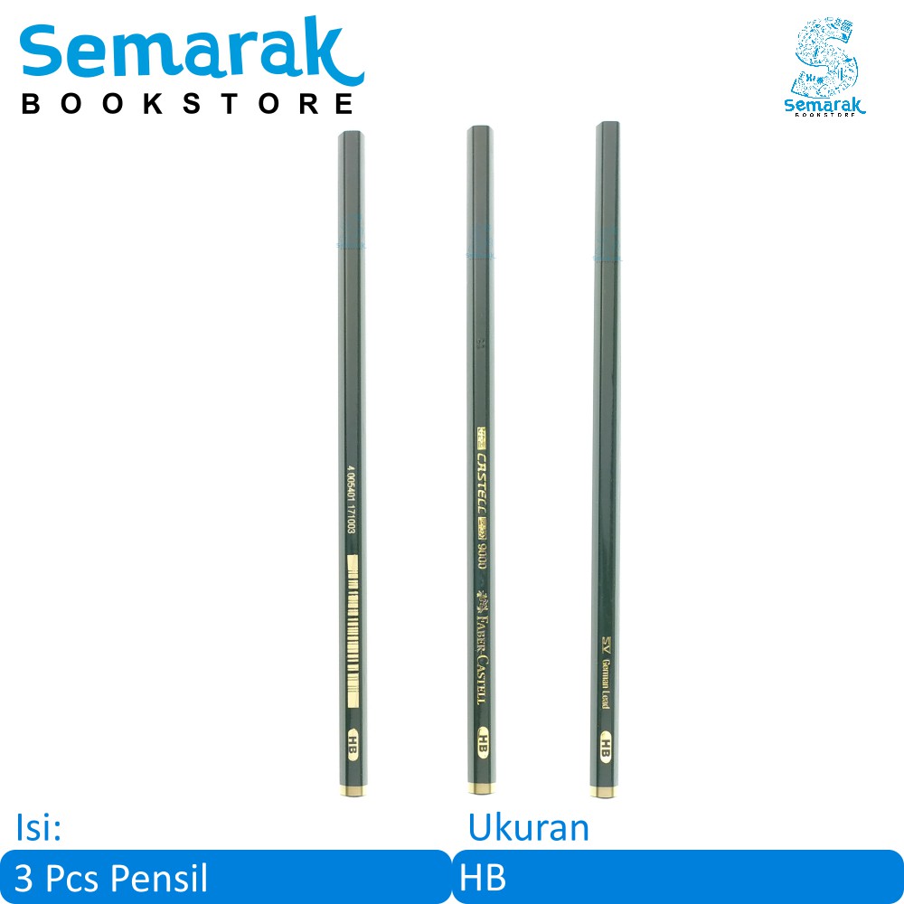 

Faber Castell 9000 Pensil HB [3 Pcs]
