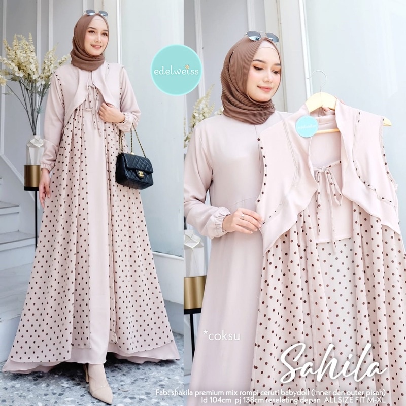 SAHILA DRESS MUSLIM PREMIUM BY EDELWEISS