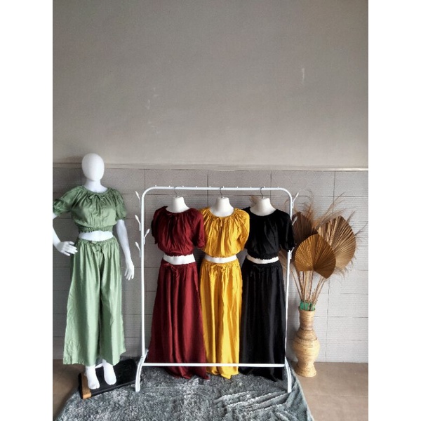 Setelan Bali Manohara Crop Setelan Modis Murah