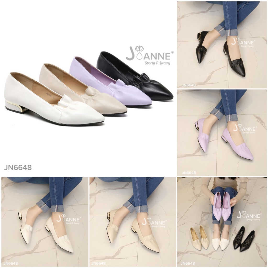 JOANNE Sepatu Kerja low Heels Block Shoes #JN6648 ORIGINAL