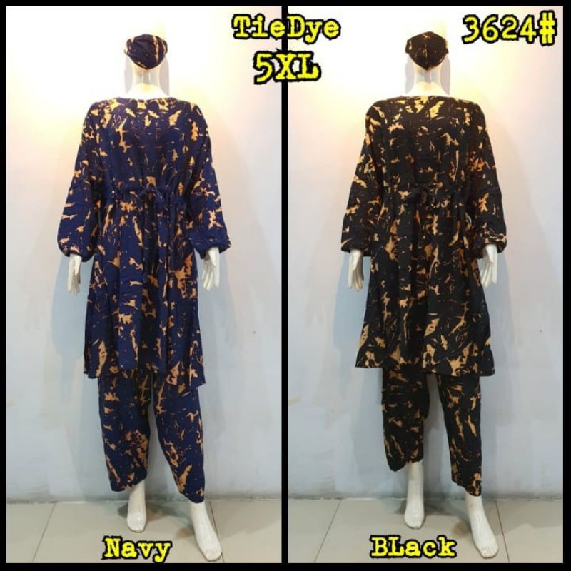 JOSJOLI_STORE/3624-3623 Setcel Rayon/Stelan Rayon Super Jumbo XXL 5XL Free Masker/Busui