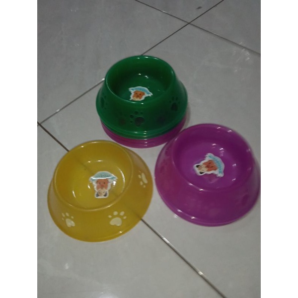 tempat makan hewan tempat makan kucing motif tapak