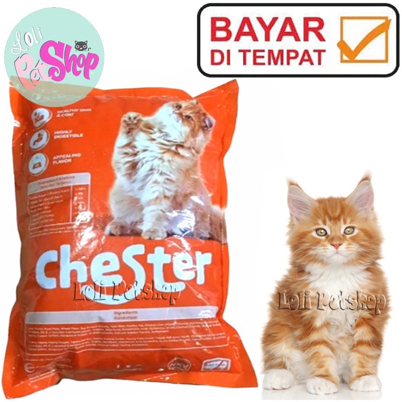 MAKANAN KUCING MURAH MAKANAN KUCING PERSIA ANGGORA CHESTER KEMASAN 1KG