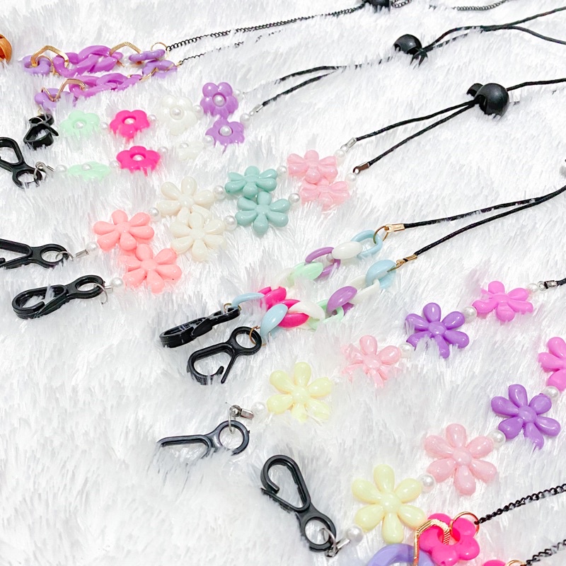 [KONEKTOR MASK] Duckbill mask polos Duckbill mask kain Masker Strap Mask rantai masker Kalung Masker