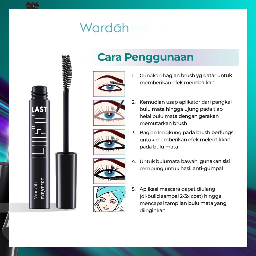 Wardah EyeXpert Liftlast Waterproof Mascara