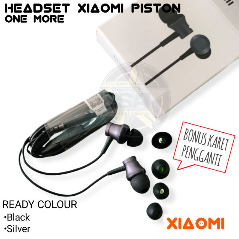 HEADSET XMI 1 MORE EXTRA BASS STEREO EARPHONE XMI RDMI 8 9 10 10C NOTE 5 6 7 8 9 10(1 MORE)