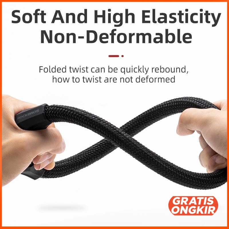 Gembok Sepeda Bicycle Lock Kode Angka 4 Digit