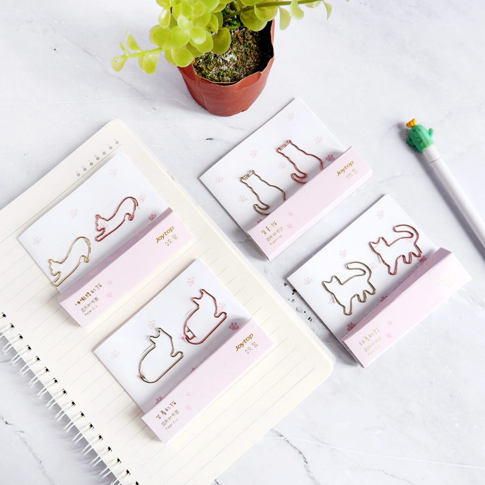 

Cat Shapes Deco Paper Clip 2pc Eym House