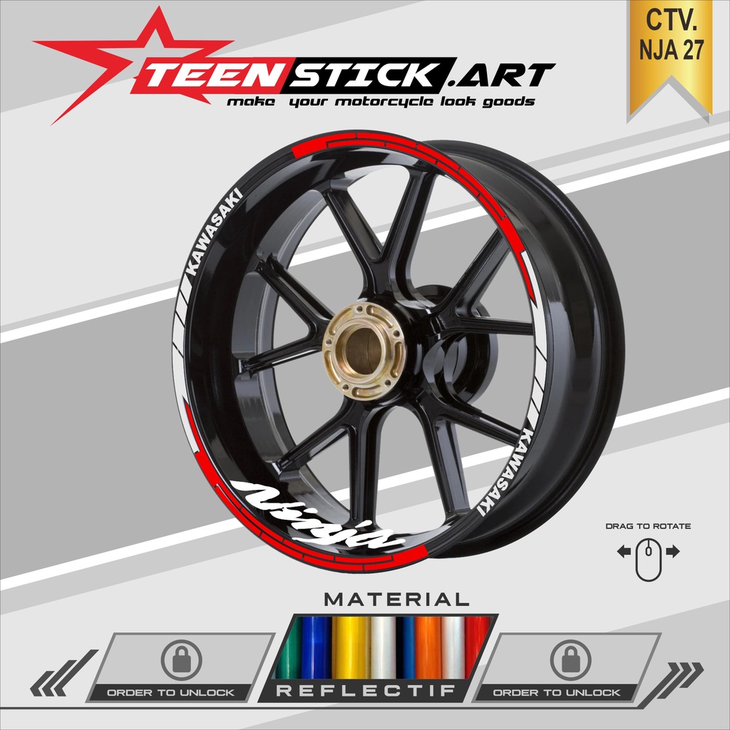 CUTTING STICKER VELG NINJA 27