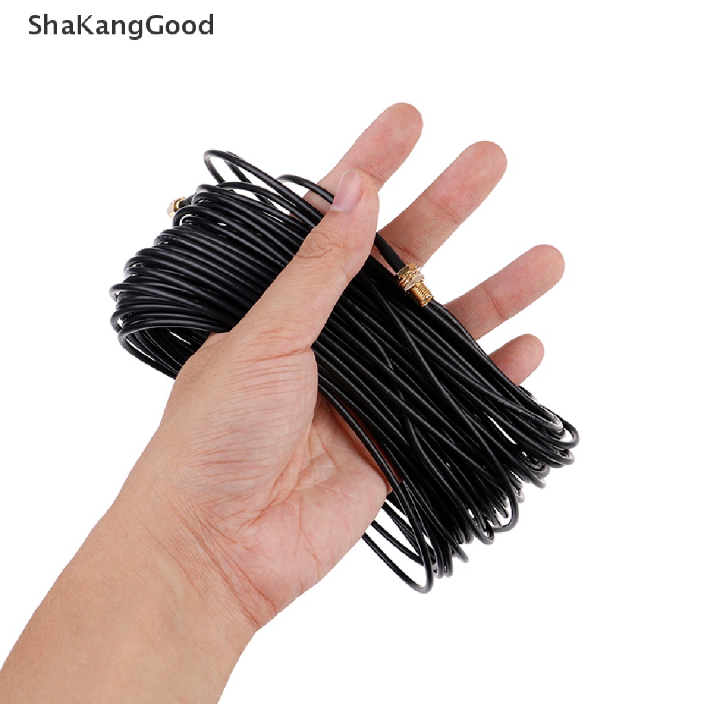 Skid 1PC Kabel extension Antena router WiFi RG174 RP-SMA male Ke female Panjang 20m