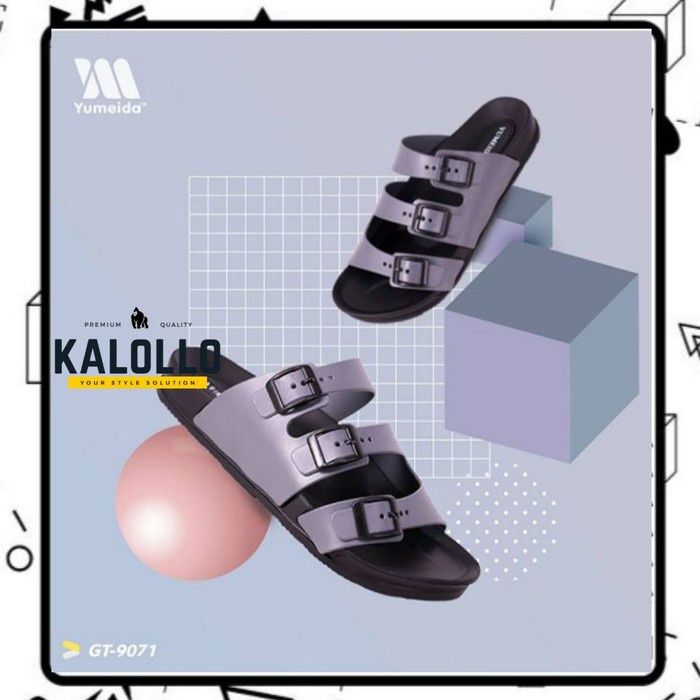 Sandal selip pria dewasa YUMEIDA sandal selop tali 3 size 38-44