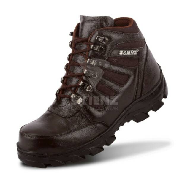 Sepatu Safety Boots Pria Skienz Welder Kulit Sapi Asli