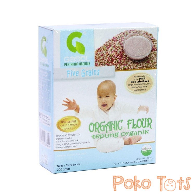 Gasol Organic Baby Food Tepung Makanan Organik untuk MPASI WHS