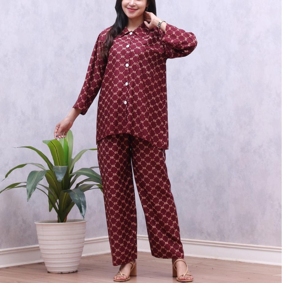 (HOT SALE) one set wanita kekinian 2021 daster arab setelan wanita terbaru/ one set rayon/setelan wa