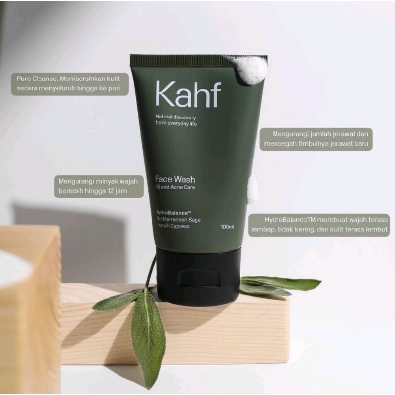 Kahf Face Wash &amp; Face Scrub 100 ml - All Variant | Sabun Cuci Muka Pria