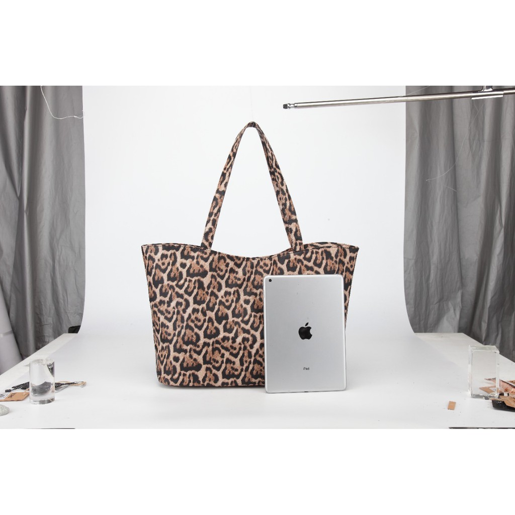Tas bahu wanita Totebag z4r4 leopard simple tas wanita kekinian#039