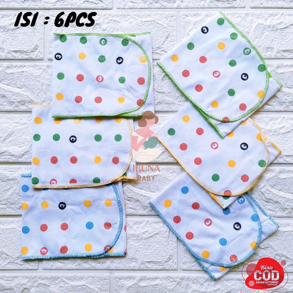 6 PCS Gurita Bayi Perekat / Gurita Bayi Rekat Instan Warna Motip Polkadot Bayi Baru Lahir Newborn Meyriana Collection