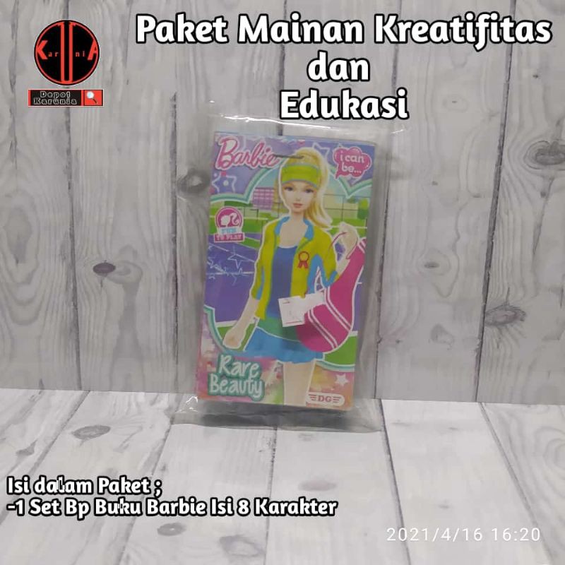 Paket Mainan BP Buku Barbie Set Lengkap Isi 8 Karakter